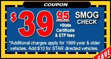 Smog Check Coupon Smog Check Coupon